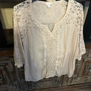 Westport Cream Lace Women's Blouse